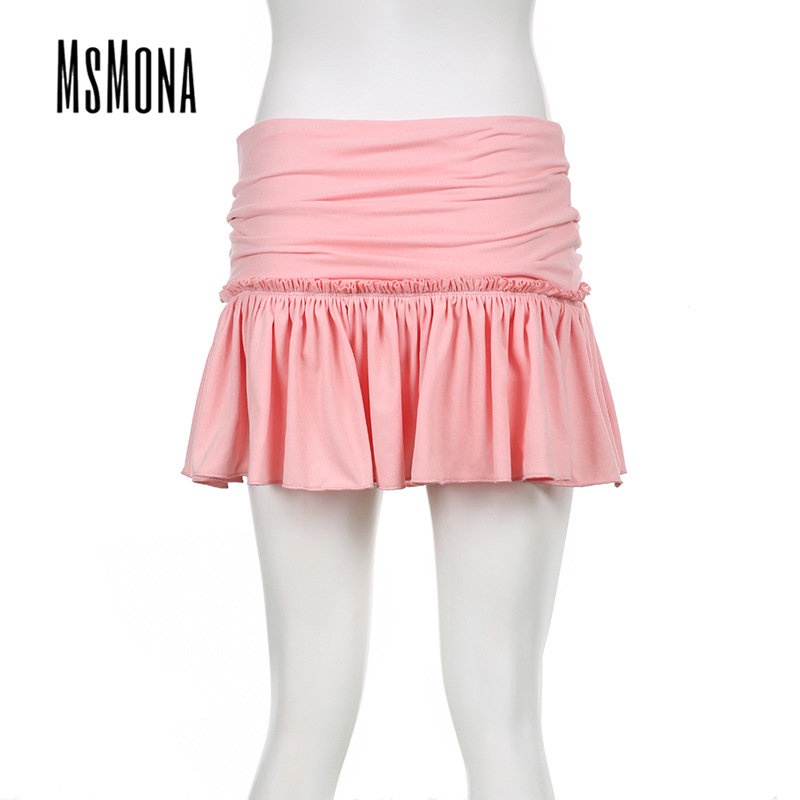 Chân Váy Ngắn In Hoa Màu Trơn Thời Trang 2023 Quyến Rũ Cho Nữ