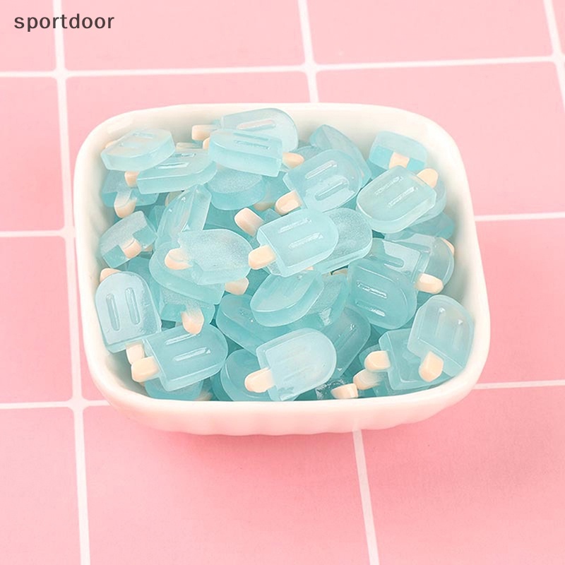 Bộ 5 Phụ Kiện Làm Trang Sức Hình Que Kem Dạ Quang DIY