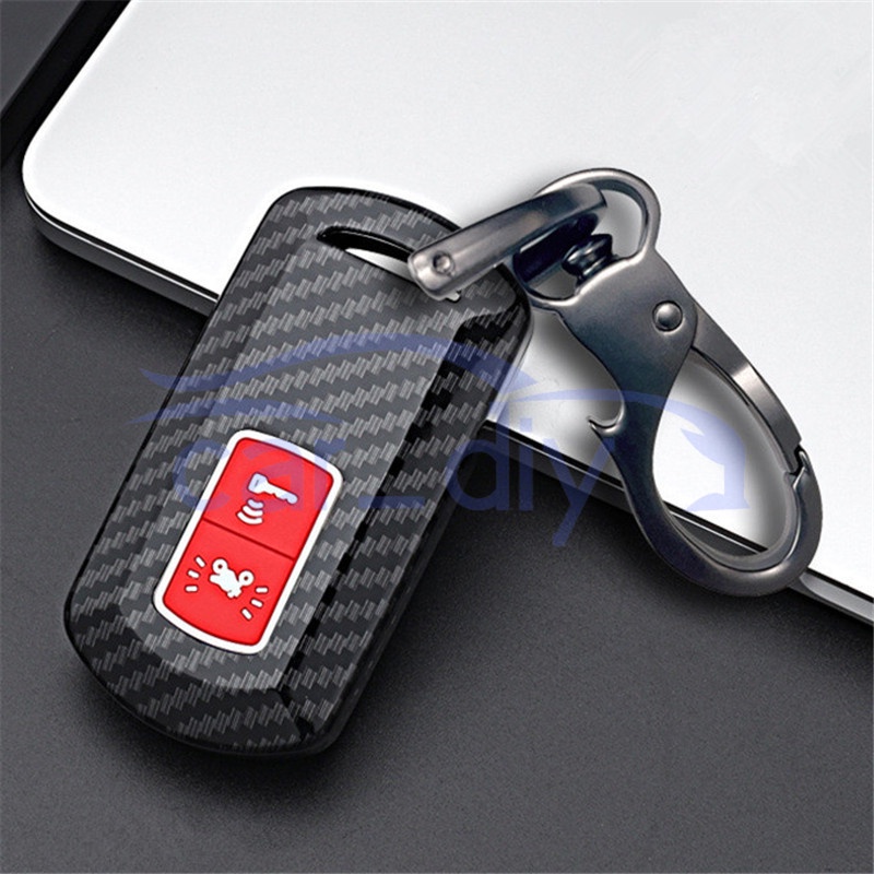 Vỏ Bọc Chìa Khóa Điều Khiển Từ Xa Bằng Silicon Sợi Carbon Kèm Móc Khóa Cho Honda PCX PCX125 PCX150 X-ADV Vision Vario NS110R Scoopy SH300