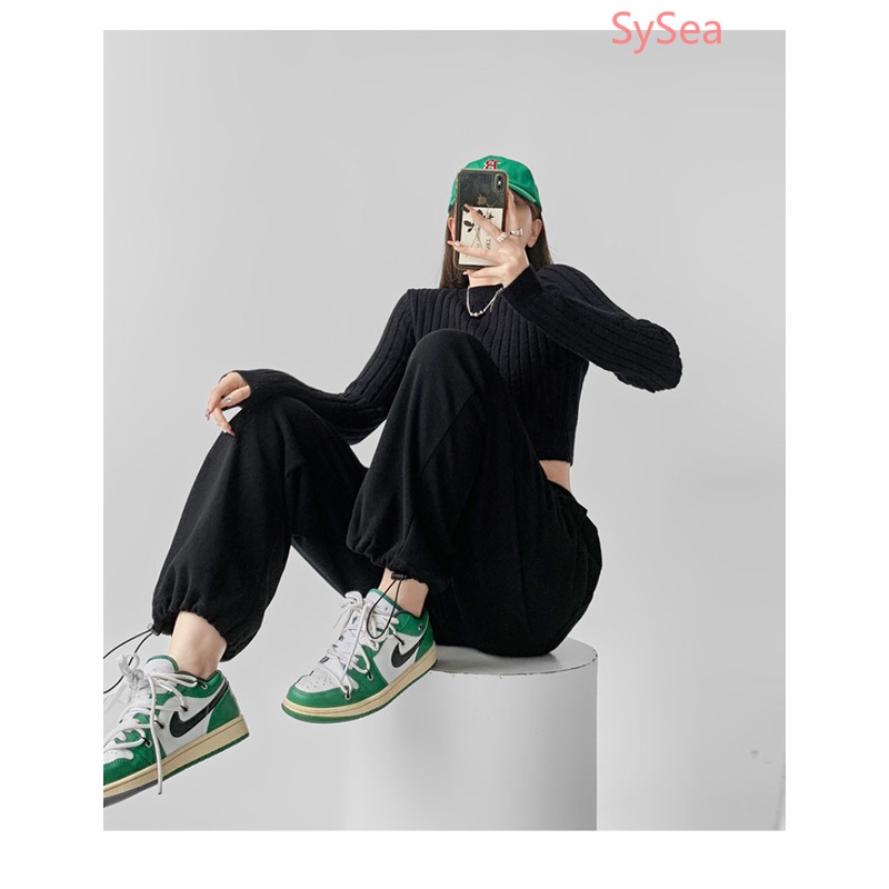 Quần ống rộng Ôm Dáng Phong Cách Mỹ Quyến Rũ Cho Nữ