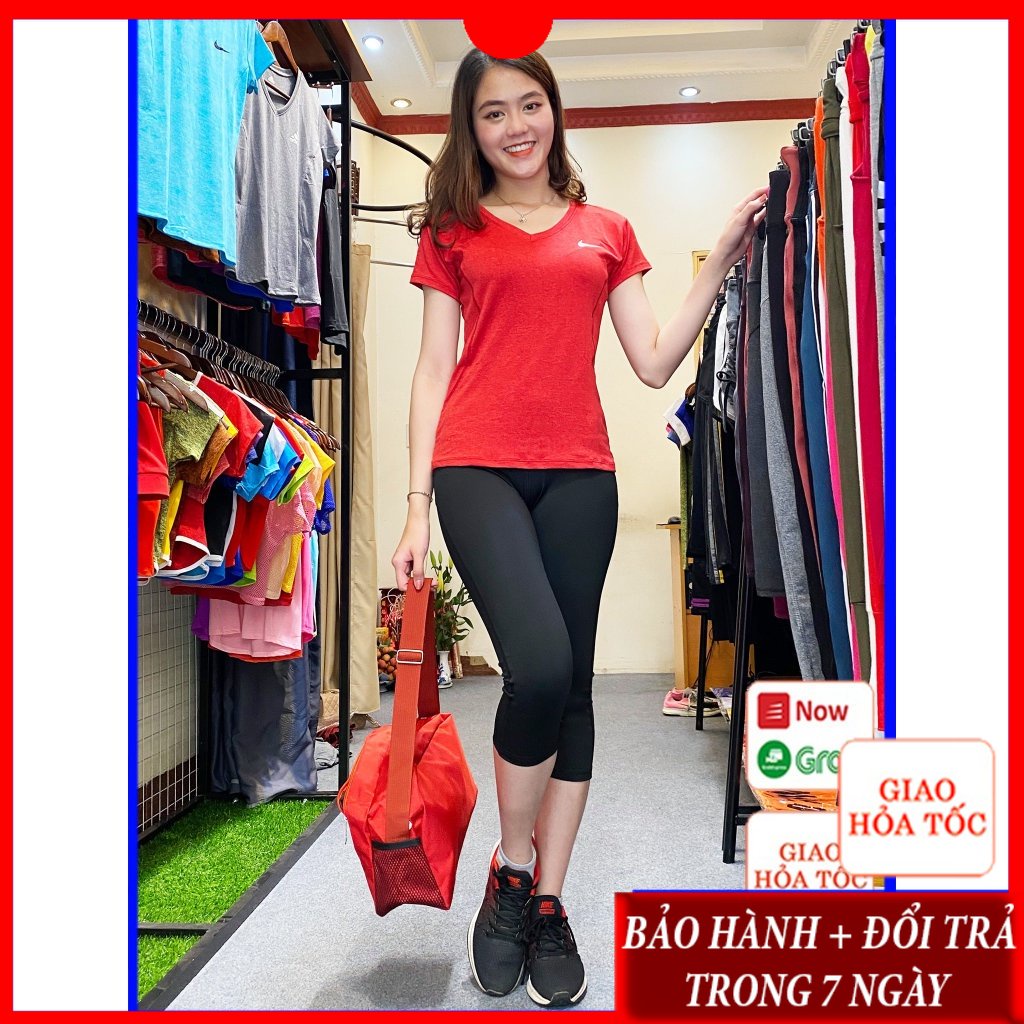 Set bộ quần áo đồ tập gym yoga nhảy zumba aerobic nữ gầy quần lửng độn nâng mông tay ngắn đẹp giá rẻ