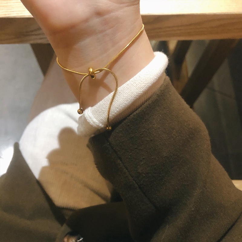 Vòng Tay Dây Xích Bằng Thép Titanium Có Thể Điều Chỉnh Cho Nam &amp; Nữ