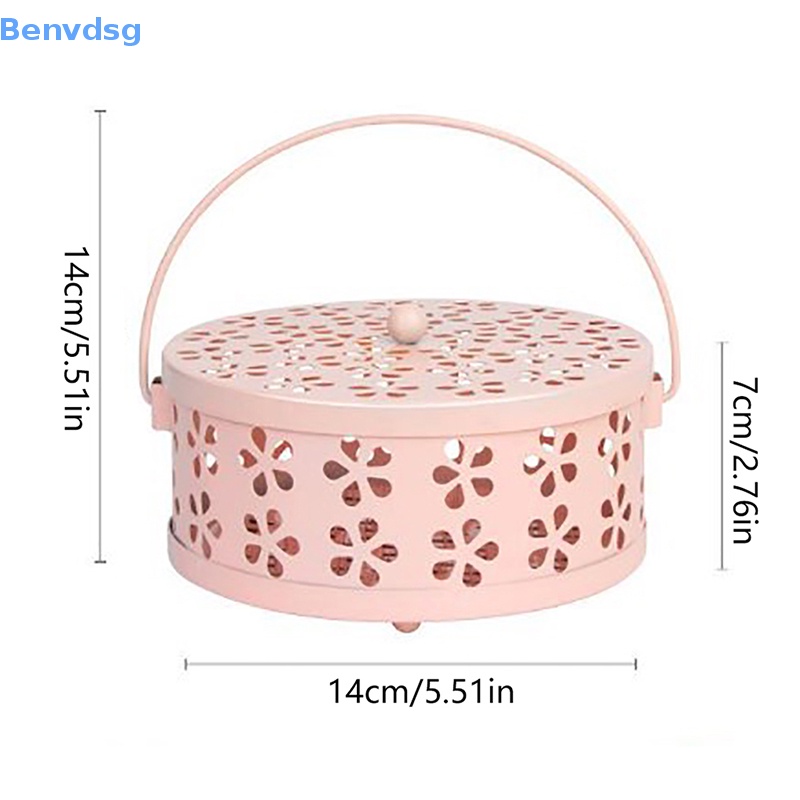 Hộp Đựng Nhang Muỗi Hình Tròn Có Tay Cầm Tiện Dụng