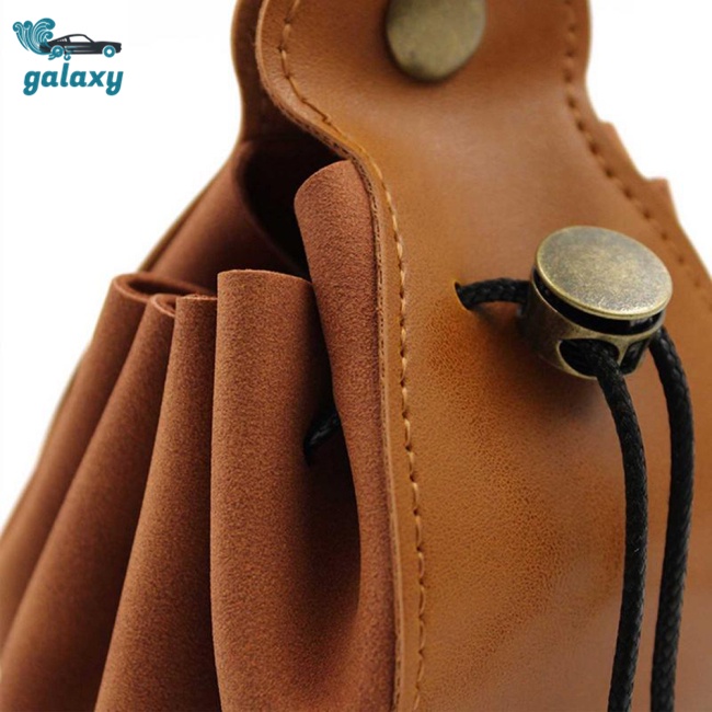 Galaxy Túi Da Pu Dây Rút Đa Năng Đựng Tiền Xu / Chìa Khóa Tiện Dụng Ốp