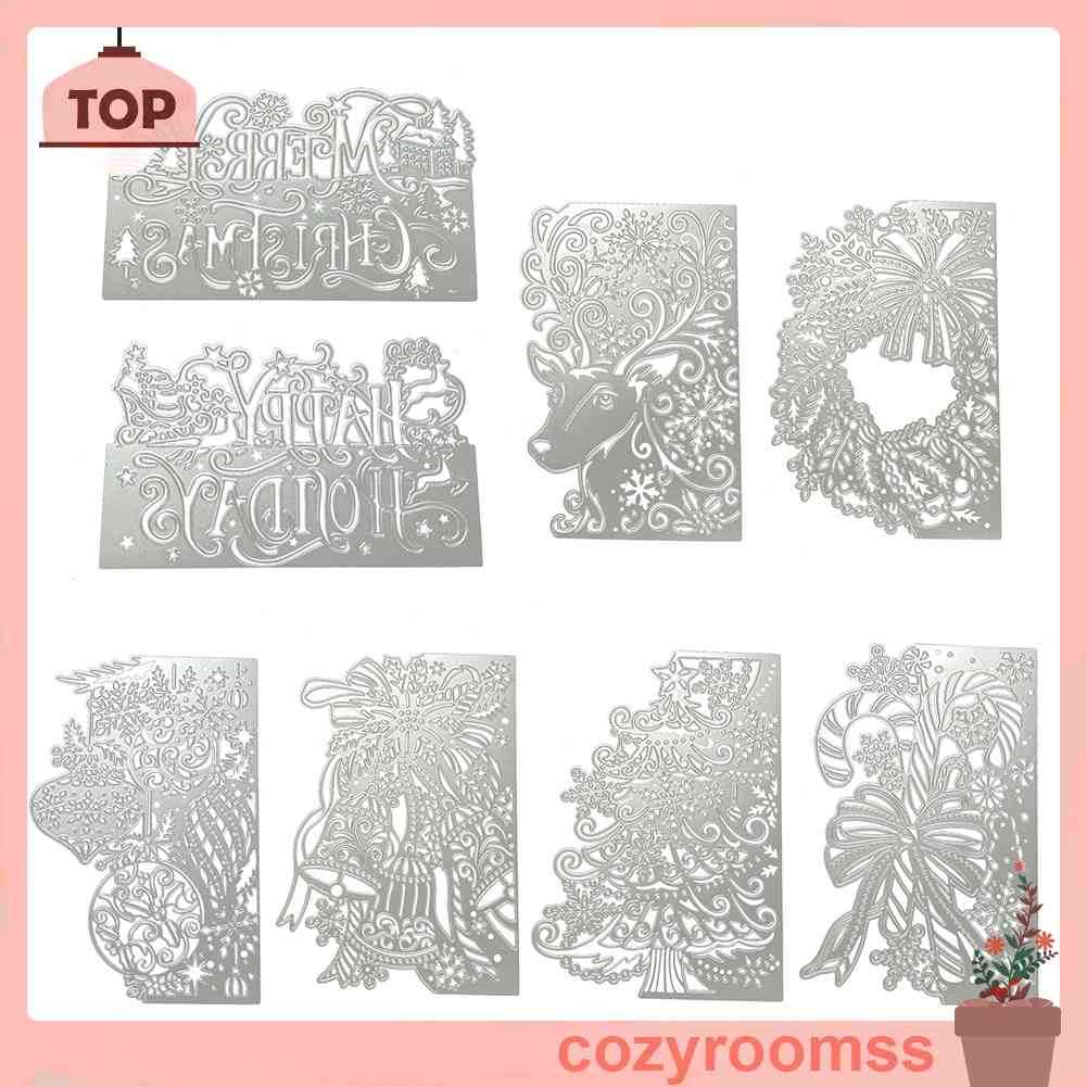 Khuôn Cắt Giấy Kim Loại Họa Tiết Giáng Sinh