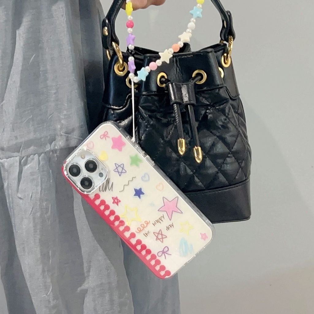 Ốp Điện Thoại TPU Silicon Mềm Chống Sốc Hai Mặt Hình Ngôi Sao Năm Cánh Cho iPhone 14 13 12 11 PRO MAX