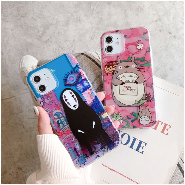 Ốp Điện Thoại Mềm In Hoạt Hình totoro Cho iphone 11 12 13 14 15 pro max 7 8 se 2022 x xs