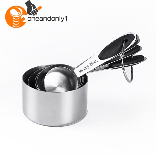 Bộ 10 Muỗng Đo Lường Bằng Thép Không Gỉ Cách Nhiệt Chống Trượt Tiện Dụng