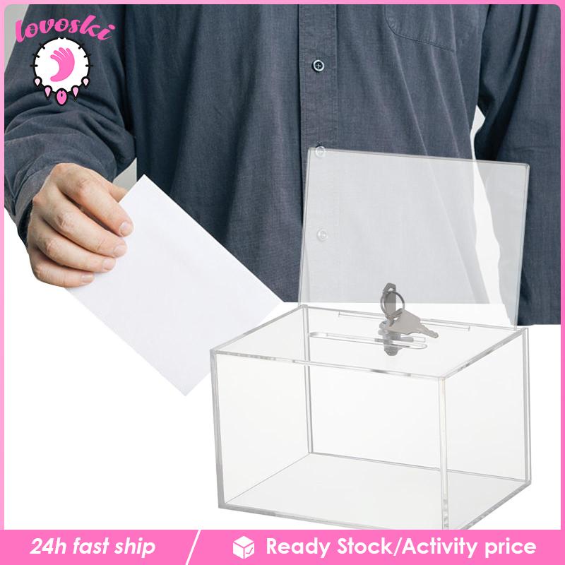 Hộp Sưu Tập Nhận Thức Bằng Acrylic Trong Suốt Có Khóa Lovoski