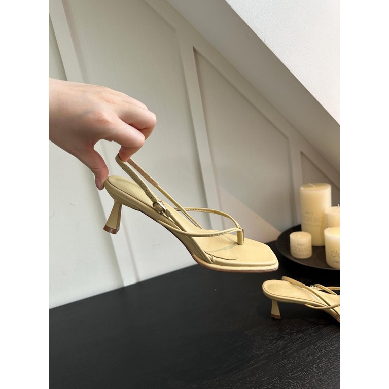 Sandal Cao Gót Mũi Vuông Thiết Kế Mới Thời Trang Mùa Hè 2023 Dành Cho Nữ