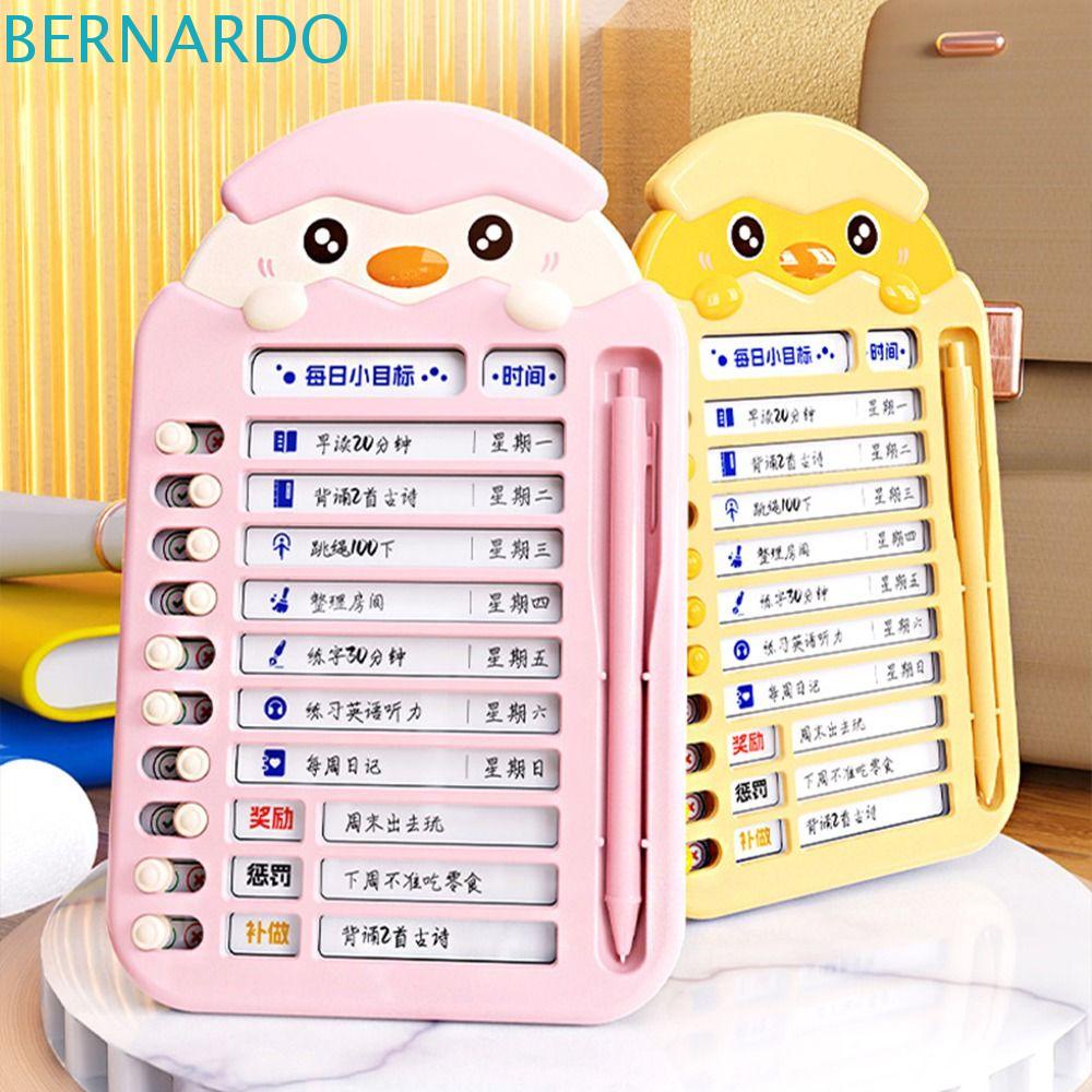 Bernardo Bảng Ghi Chú Tự Kiểm Tra Hình Gà Hoạt Hình Cho Học Sinh