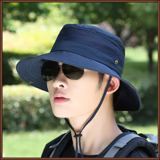 Mũ Tai Bèo Rộng Vành Thoáng Khí Chống Nắng Thời Trang Mùa Hè Cho Nam