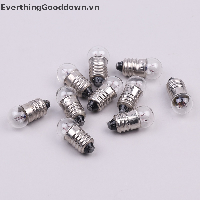 Everthinggooddown 10 Bóng Đèn Tròn Mini 0.3A 2.5V