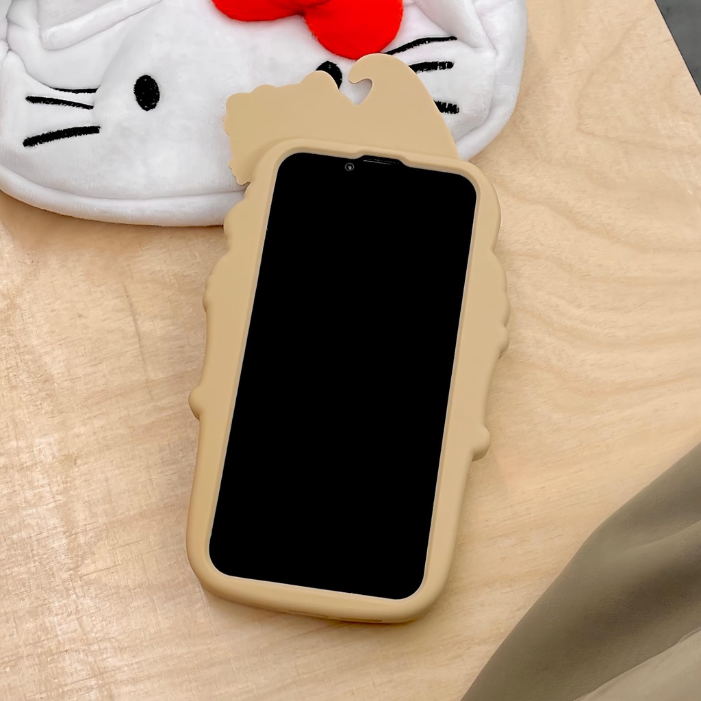 Ốp Điện Thoại Tpu Silicon Mềm Chống Sốc Hình Que Kem / Mèo 3D Cho iPhone 14 13 12 11 PRO Max XR XS Max