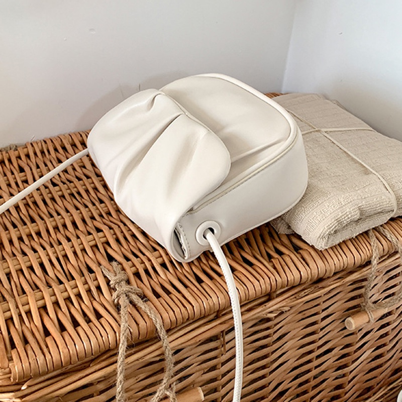 Túi Đeo Chéo Hình Vuông Nhỏ Mềm Mại Phong Cách Hàn Quốc Ngọt Ngào Dễ Phối Đồ Cho Nữ