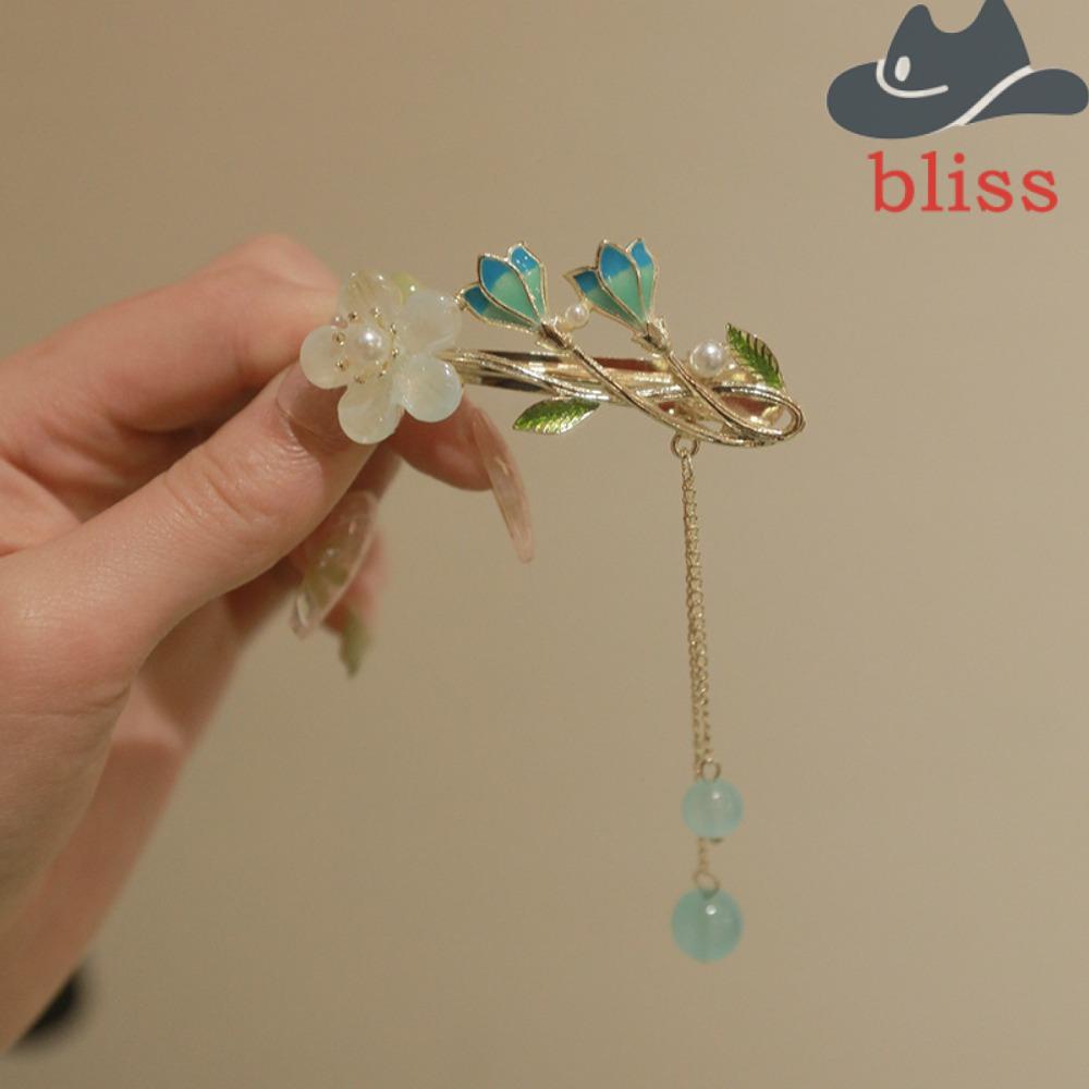 Kẹp Tóc Tua Rua Dài Bằng Hợp Kim Phong Cách Hanfu Dễ Thương Sáng Tạo