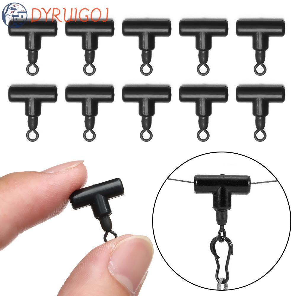 Dyruidoj Vòng Khóa Kéo Dạng Trượt Chữ T Màu Đen Có Khóa Kéo Hỗ Trợ Câu Cá / Trực Thăng / Chạy Bộ