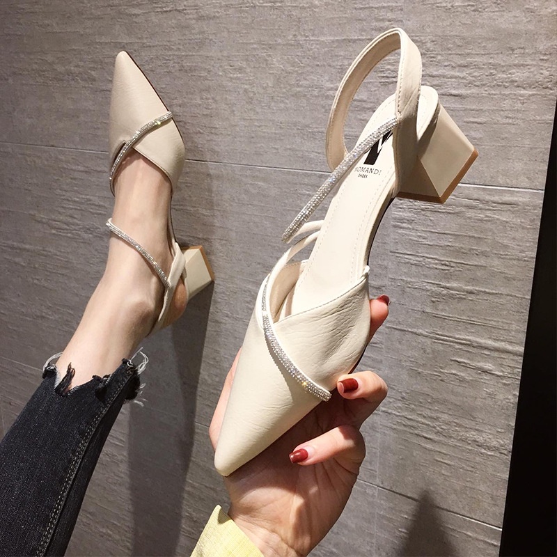 Sandal Cao Gót Mũi Nhọn Thiết Kế Mới Thời Trang Dành Cho Năm 2023