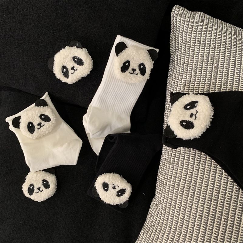 [Vớ Cotton Gấu Trúc Hoạt Hình Bằng Vải Bông Dễ Phối Đồ Thời Trang Xuân Hè Dành Cho Bạn Nữ