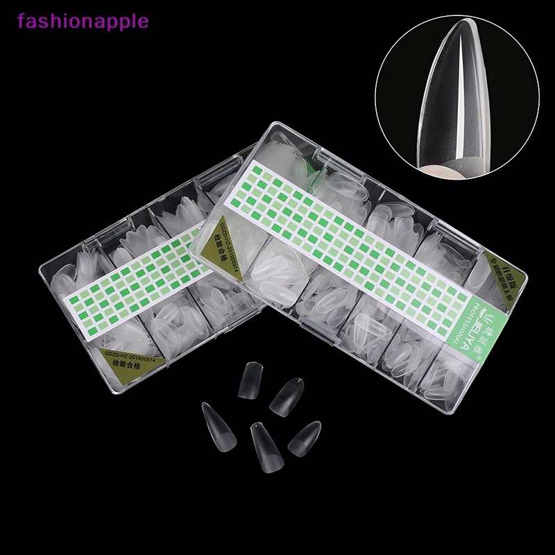 Hộp 500 Móng Tay Giả Trong Suốt Che Phủ Toàn Diện Dùng Cho Salon