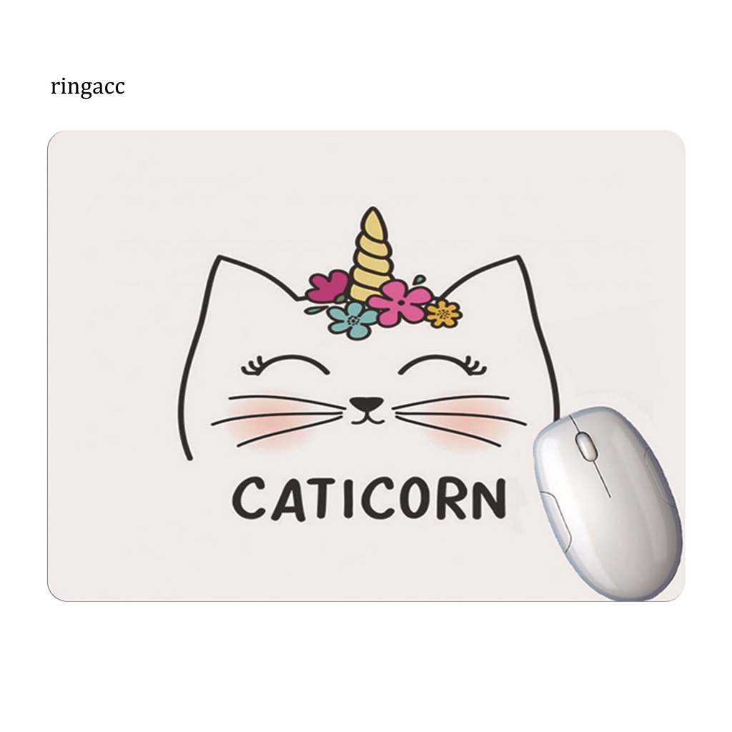 Đệm Lót Chuột RGA Mềm Siêu Mỏng Thoải Mái In Họa Tiết Động Vật Dễ Thương Hỗ Trợ Cổ Tay Cho Laptop