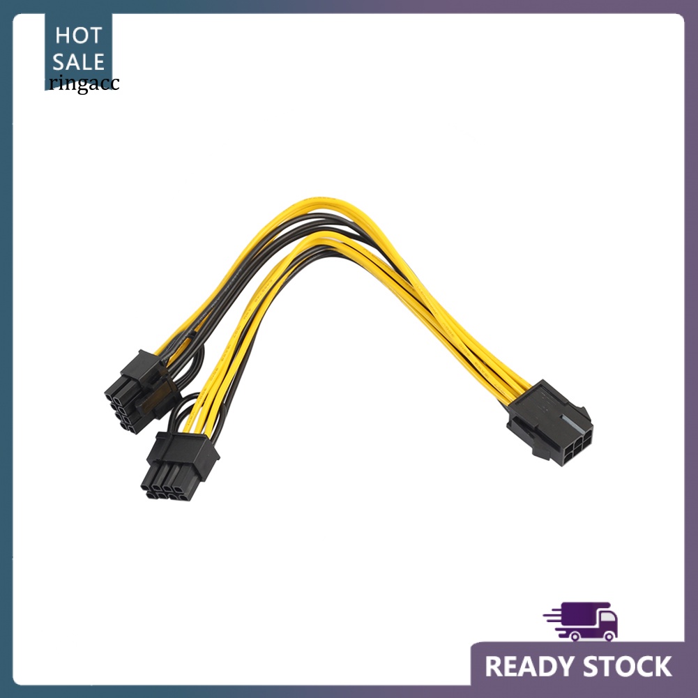 Dây Cáp Tách Thẻ Đồ Họa Chuyển Đổi 6Pin Sang PCI-E 8Pin
