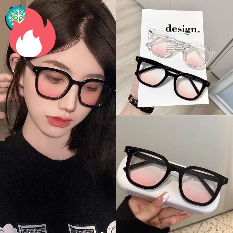 Kính Mát Hai Màu Trong Suốt Dễ Thương Giá Rẻ Hai Lớp Tạo Hiệu Ứng Má Hồng Hai Màu Cho Nữ