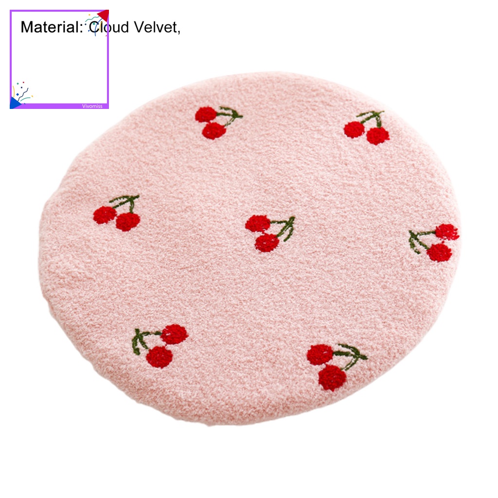 [VM] Thảm Nhung Mềm Mại Thoải Mái Hai Mặt Hình Tròn / Vuông Co Giãn Tốt Có Thể Giặt Được Cho Thú Cưng