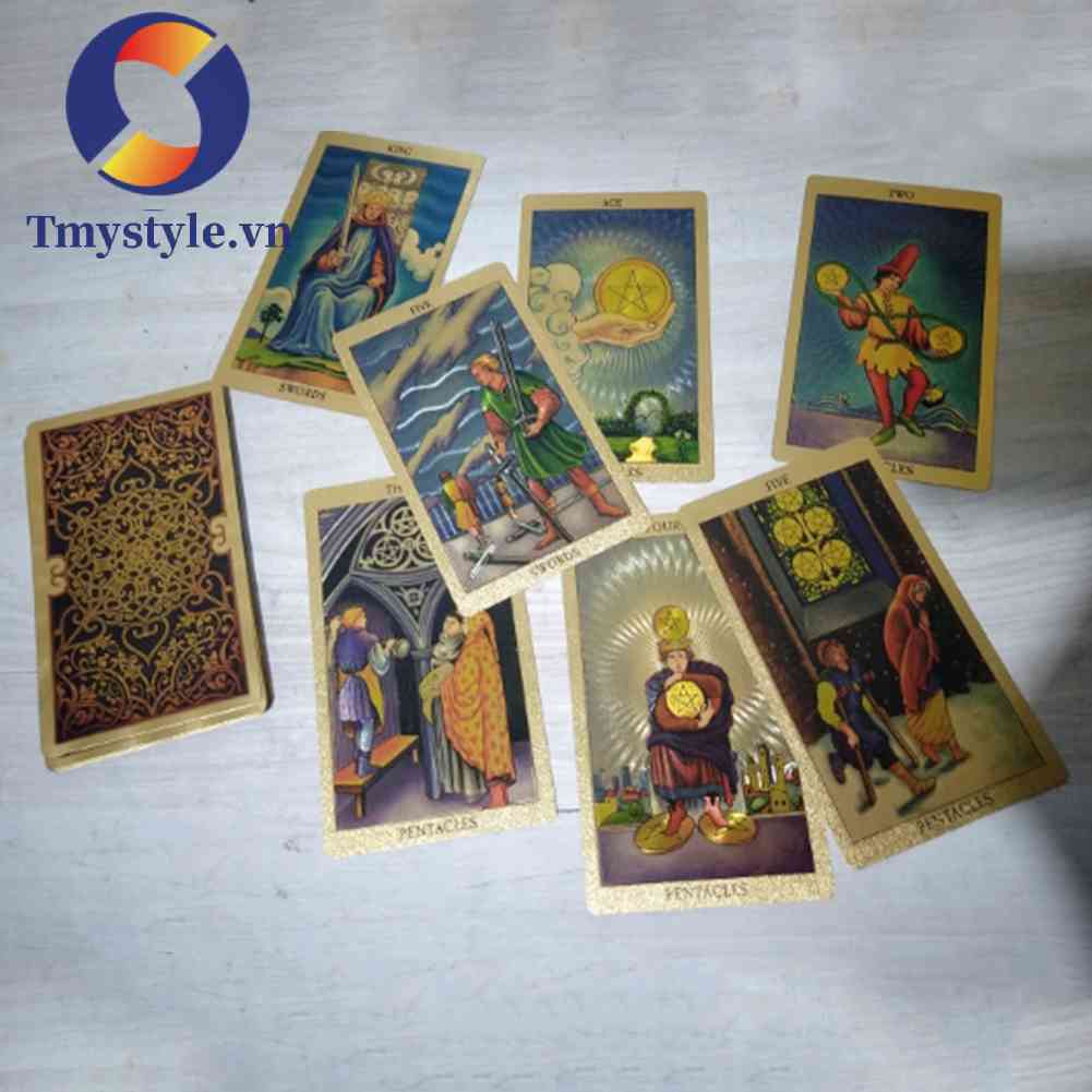 Bộ Bài Tarot Vàng Kim Chống Mài Mòn