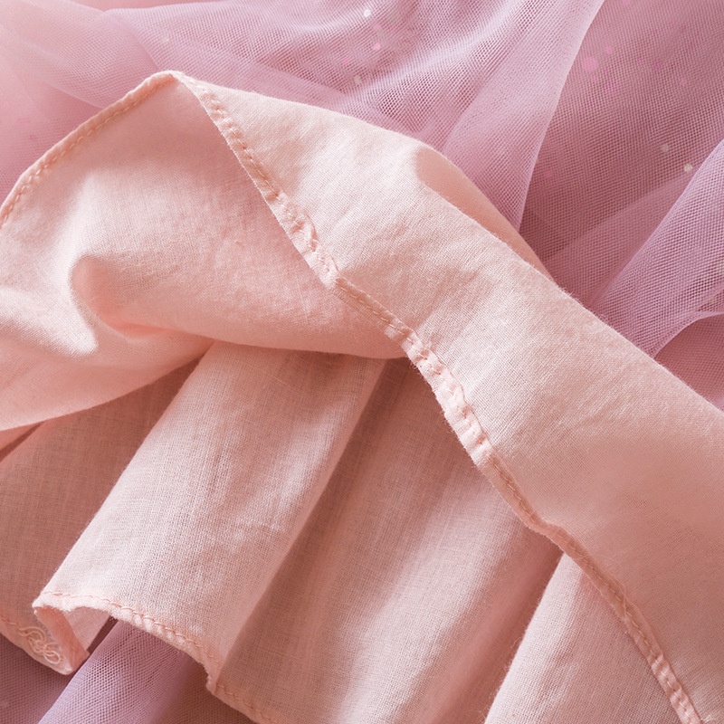 Đầm Công Chúa Không Tay Bằng Vải Tuyn Thời Trang Mùa Hè Dành Cho Bé Gái