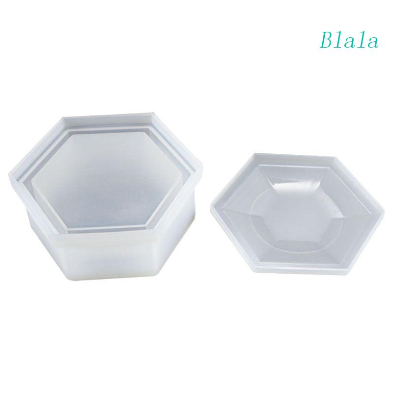 Khuôn Silicone Hình Lục Giác Làm Hộp Đựng Đồ Thủ Công