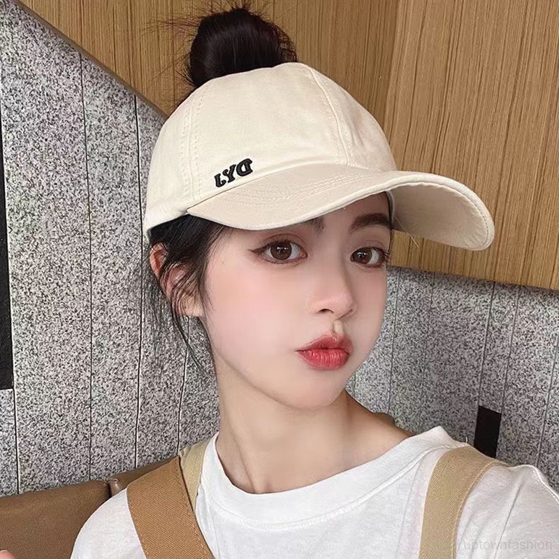 Mũ Lưỡi Trai Mềm Mại Hở Chóp Có Dây Buộc Tóc Đuôi Ngựa Thông Dụng Cho Nữ