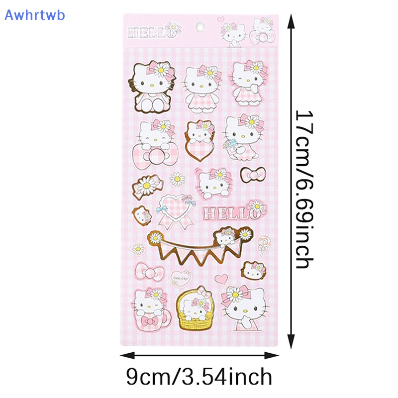 Awhrtwb Nhãn Dán Pvc Màu Đồng Họa Tiết Hoạt Hình Động Vật Dễ Thương Chống Thấm Nước Phong Cách Hàn Quốc Trang Trí Sổ Tay Diy Mới