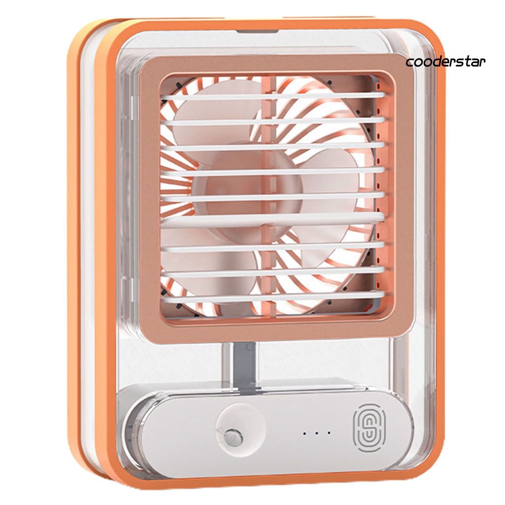 Quạt Làm Mát 3 Cánh 3 Lưỡi Siêu Âm Đèn Ngủ Nhiều Màu Sắc 2 Trong 1 Có Thể Sạc Lại Dùng Trong Văn Phòng