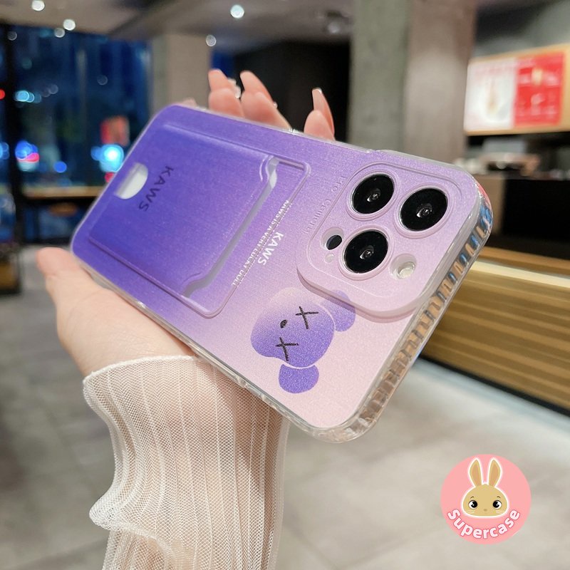 Ốp Điện Thoại TPU Mềm Hình KAWS Có Ngăn Đựng Thẻ Samsung Galaxy S23 S222 S21 Ultra Plus S21 S20 FE S10 5G Note 20 Ultra Pro 10 + 9 8