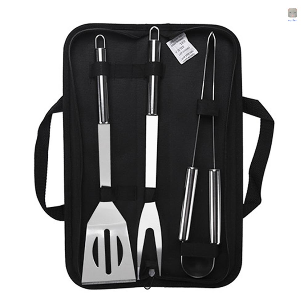 Bộ Dụng Cụ Nướng BBQ Gồm Nĩa + Xẻng + Cọ Bằng Thép Không Gỉ