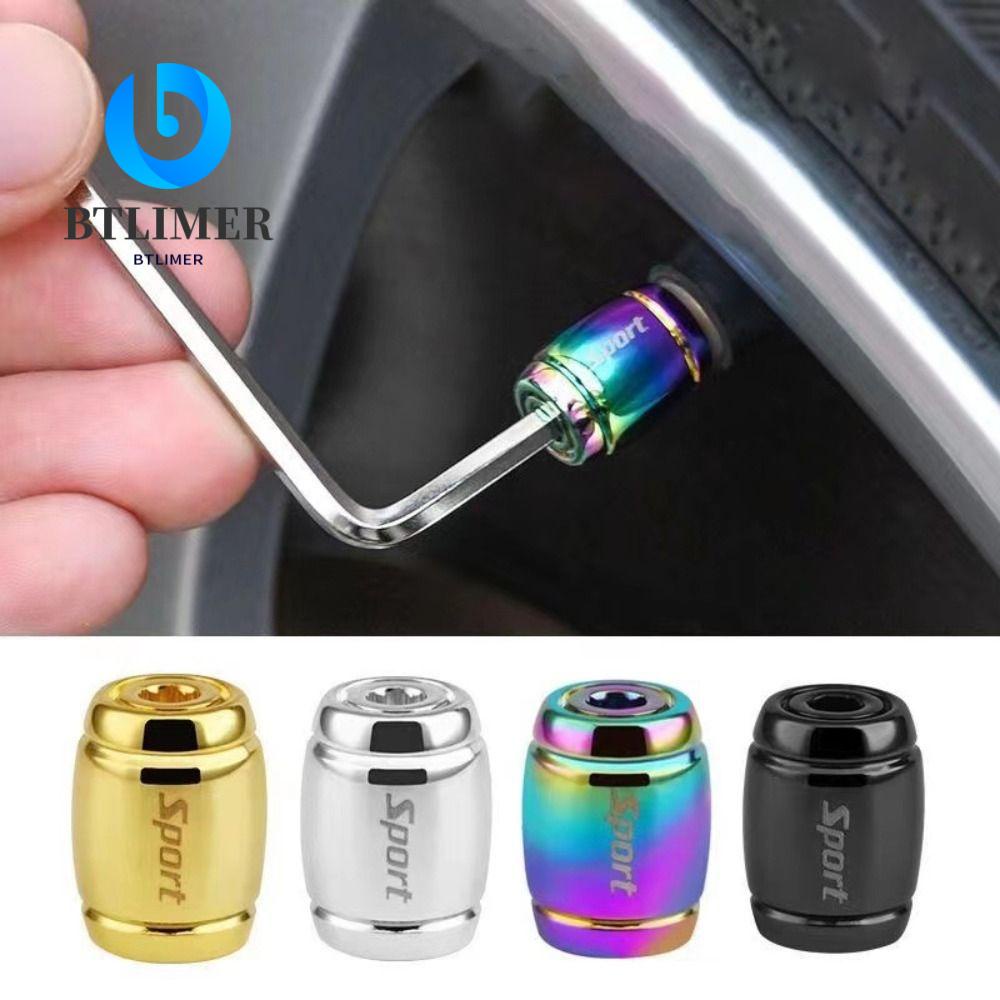 Btlimer Nắp Van Bánh Xe Chống Trộm Phong Cách Thể Thao Trang Trí Xe Hơi
