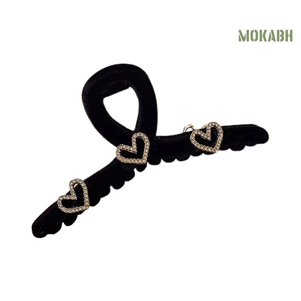 Kẹp Tóc Hình Trái Tim Đính Đá Lấp Lánh Thời Trang Cho Nữ