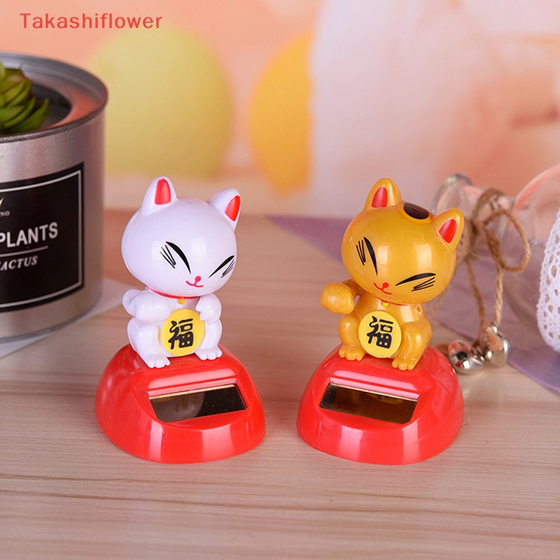 Mèo May Mắn Maneki Neko Sử Dụng Năng Lượng Mặt Trời Trang Trí Nhà Cửa / Khách Sạn / Nhà Hàng