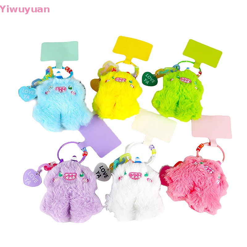 < Yiwuyuan > Móc Khóa Điện Thoại / Móc Khóa Hình Kỳ Lân Nhồi Bông Trang Trí Ba Lô / Ô Tô Mới