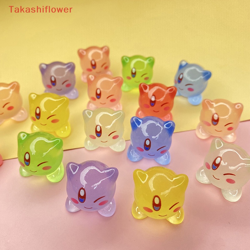 (Takashiflower) Set 2 Kẹp Tóc Bong Bóng Nhựa Dạ Quang Trang Trí Điện Thoại DIY