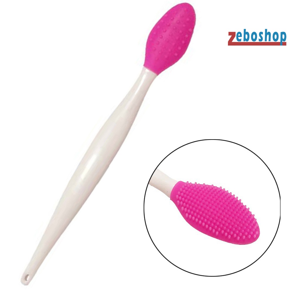 Bàn Chải Silicone Hai Mặt Tẩy Tế Bào Chết Loại Bỏ Mụn Đầu Đen / Mụn Trứng Cá