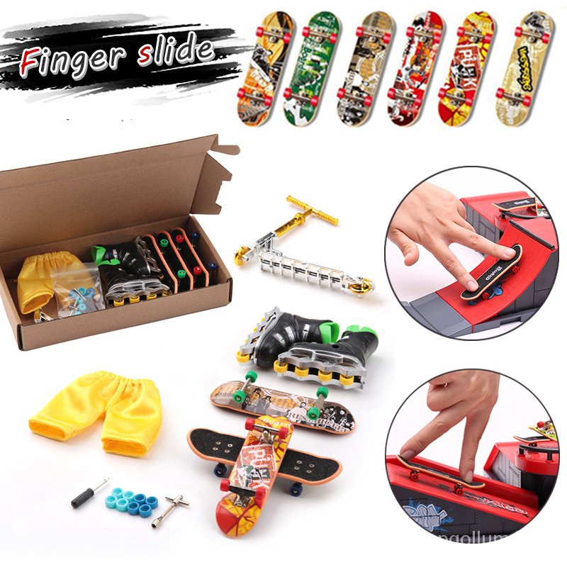 Bộ Ván Trượt Ngón Tay Mini Bằng Gỗ Chuyên Nghiệp VY84