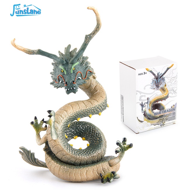 Funslane Mô Hình Thần Thoại Sinh Vật Trung Quốc Azure Dragon Tortoise Vermilion Bird Màu Trắng