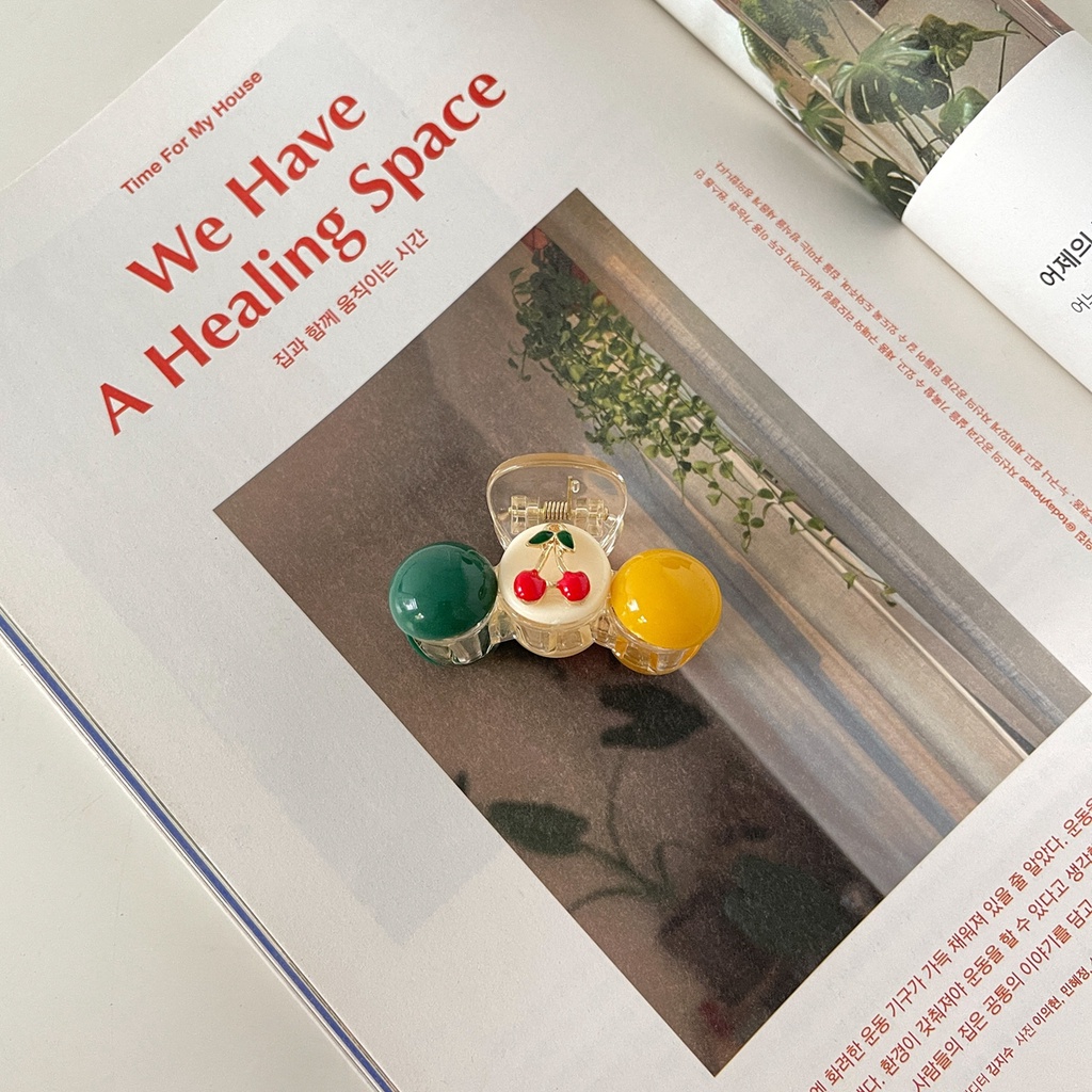 Kẹp Tóc Đuôi Ngựa Màu Sắc Tương Phản Thời Trang Mùa Hè