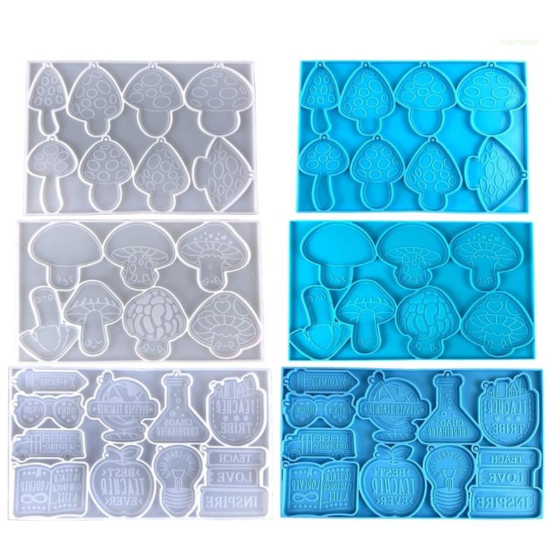 Khuôn Silicone Làm Mặt Vòng cổ / Móc Khóa DIY