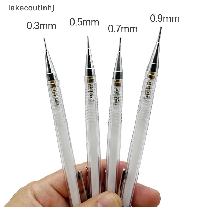 Bút Chì Bấm Tự Động Ngòi 0.3 0.5 0.7 0.9mm Màu Trong Suốt