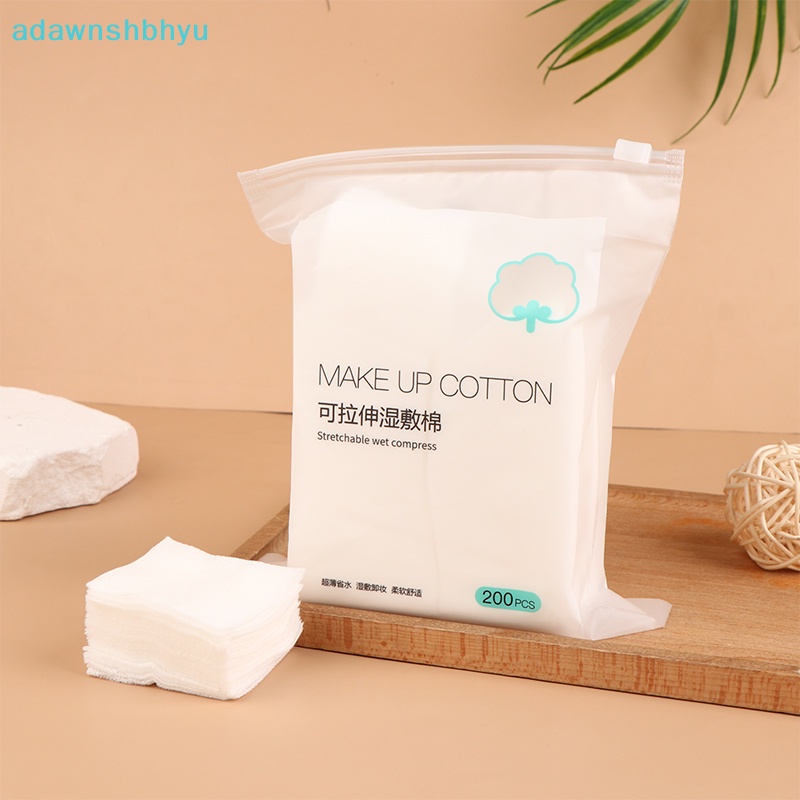 Set 200 Bông Tẩy Trang Làm Sạch Da Mặt Chất Liệu Cotton Tinh Khiết Có Thể Kéo Dài