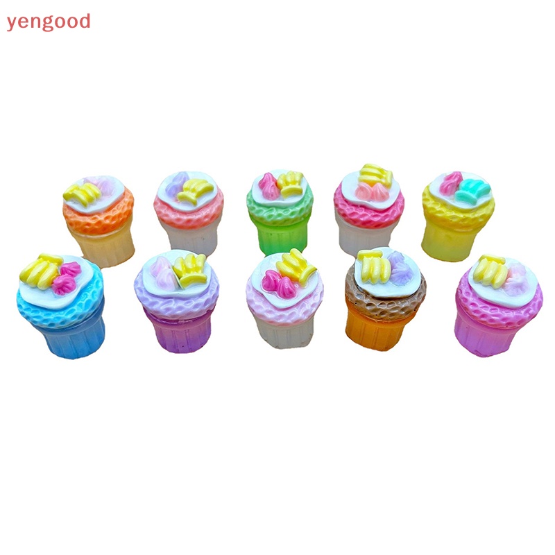 Bộ 2 Đồ trang trí Đồ Chơi Mô Phỏng Cốc Bánh Kem Trái Chuối Phát Sáng Độc Đáo