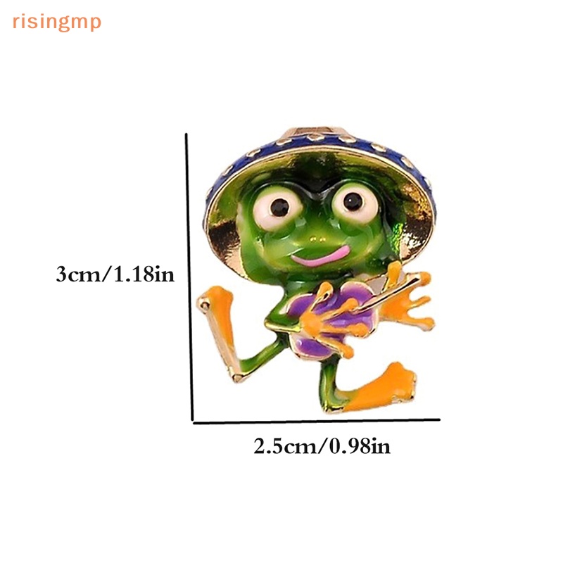 Ghim Cài Áo Hình Chú Ếch Chơi Đàn Guitar Hoạt Hình Dễ Thương